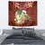 Hawaii Honu Mele Kalikimaka Tapestry Santa Tropical Flower Aloha Summer Red Version LT03 - Polynesian Pride