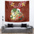 Hawaii Honu Mele Kalikimaka Tapestry Santa Tropical Flower Aloha Summer Red Version LT03 - Polynesian Pride