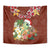 Hawaii Honu Mele Kalikimaka Tapestry Santa Tropical Flower Aloha Summer Red Version LT03 - Polynesian Pride