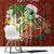 Hawaii Honu Mele Kalikimaka Window Curtain Santa Tropical Flower Aloha Summer Red Version LT03 - Polynesian Pride