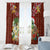 Hawaii Honu Mele Kalikimaka Window Curtain Santa Tropical Flower Aloha Summer Red Version LT03 - Polynesian Pride