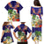 Hawaii Honu Mele Kalikimaka Family Matching Puletasi Dress and Hawaiian Shirt Santa Tropical Flower Aloha Summer Blue Version LT03 - Polynesian Pride