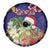 Hawaii Honu Mele Kalikimaka Spare Tire Cover Santa Tropical Flower Aloha Summer Blue Version LT03 - Polynesian Pride