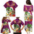 Hawaii Honu Mele Kalikimaka Family Matching Puletasi Dress and Hawaiian Shirt Santa Tropical Flower Aloha Summer Pink Version LT03 - Polynesian Pride