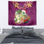 Hawaii Honu Mele Kalikimaka Tapestry Santa Tropical Flower Aloha Summer Pink Version LT03 - Polynesian Pride