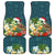 Hawaii Honu Mele Kalikimaka Car Mats Santa Tropical Flower Aloha Summer Turquoise Version LT03 Turquoise - Polynesian Pride