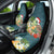 Hawaii Honu Mele Kalikimaka Car Seat Cover Santa Tropical Flower Aloha Summer Turquoise Version LT03 - Polynesian Pride