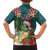 Hawaii Honu Mele Kalikimaka Family Matching Puletasi Dress and Hawaiian Shirt Santa Tropical Flower Aloha Summer Turquoise Version LT03 - Polynesian Pride