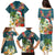 Hawaii Honu Mele Kalikimaka Family Matching Puletasi Dress and Hawaiian Shirt Santa Tropical Flower Aloha Summer Turquoise Version LT03 - Polynesian Pride