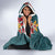 Hawaii Honu Mele Kalikimaka Hooded Blanket Santa Tropical Flower Aloha Summer Turquoise Version LT03 - Polynesian Pride