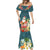 Hawaii Honu Mele Kalikimaka Mermaid Dress Santa Tropical Flower Aloha Summer Turquoise Version LT03 - Polynesian Pride