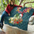 Hawaii Honu Mele Kalikimaka Quilt Santa Tropical Flower Aloha Summer Turquoise Version LT03 - Polynesian Pride