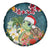 Hawaii Honu Mele Kalikimaka Spare Tire Cover Santa Tropical Flower Aloha Summer Turquoise Version LT03 - Polynesian Pride