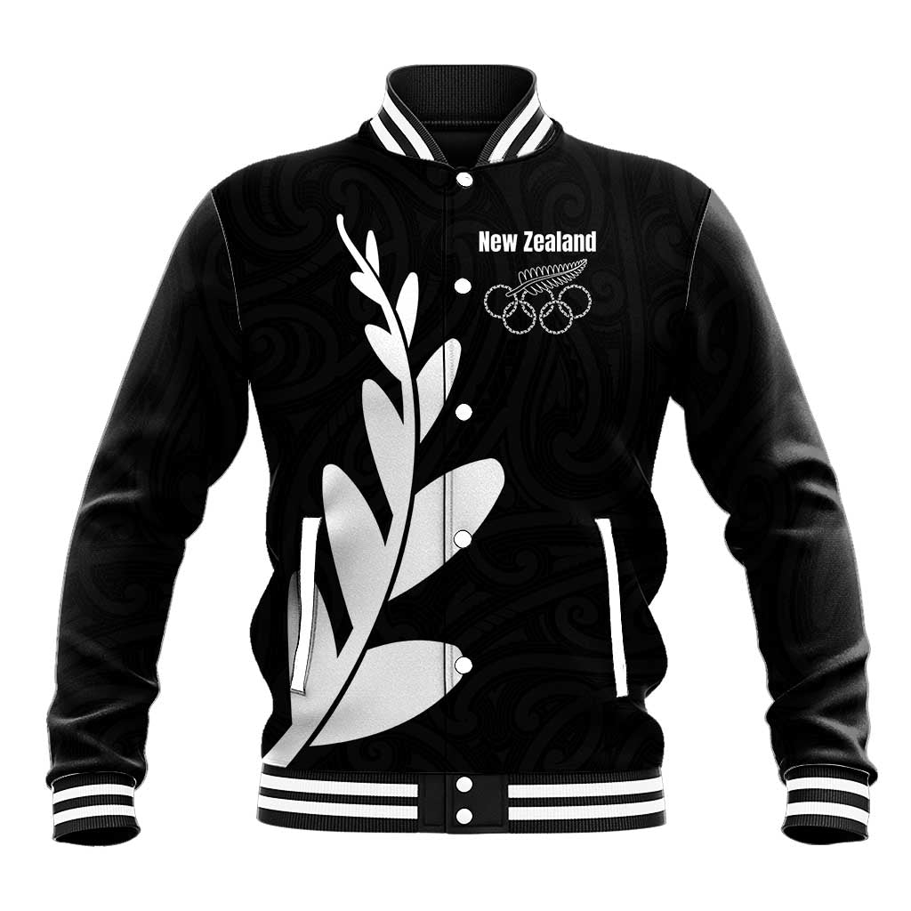 Personalised New Zealand Canoeing Special Jersey Baseball Jacket LT03 Unisex Black - Polynesian Pride
