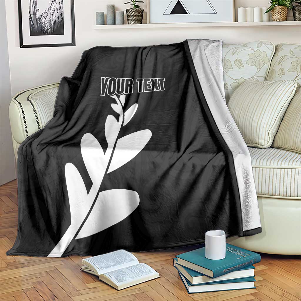Personalised New Zealand Canoeing Special Jersey Blanket LT03 Black - Polynesian Pride