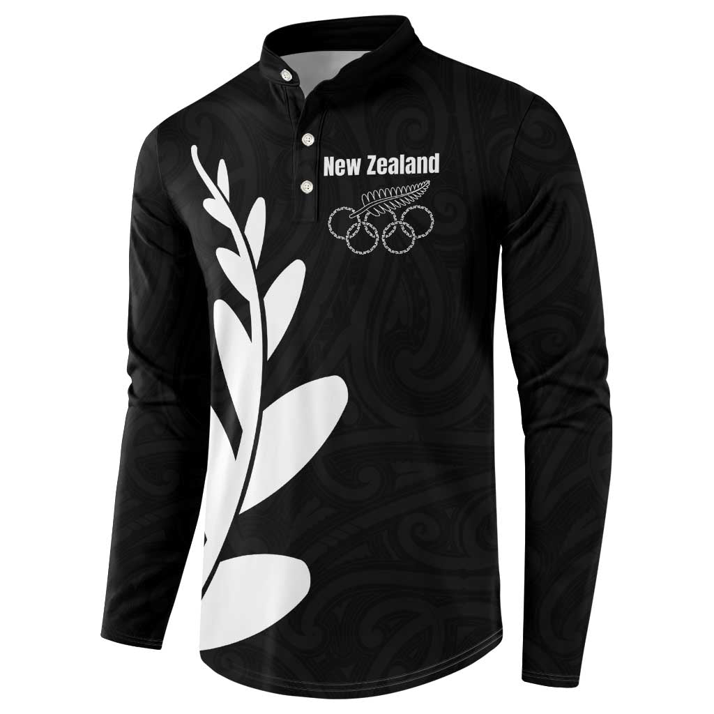Personalised New Zealand Canoeing Special Jersey Button Sweatshirt LT03 - Polynesian Pride