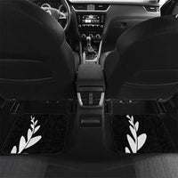 Personalised New Zealand Canoeing Special Jersey Car Mats LT03 Set 2pcs - Back Black - Polynesian Pride