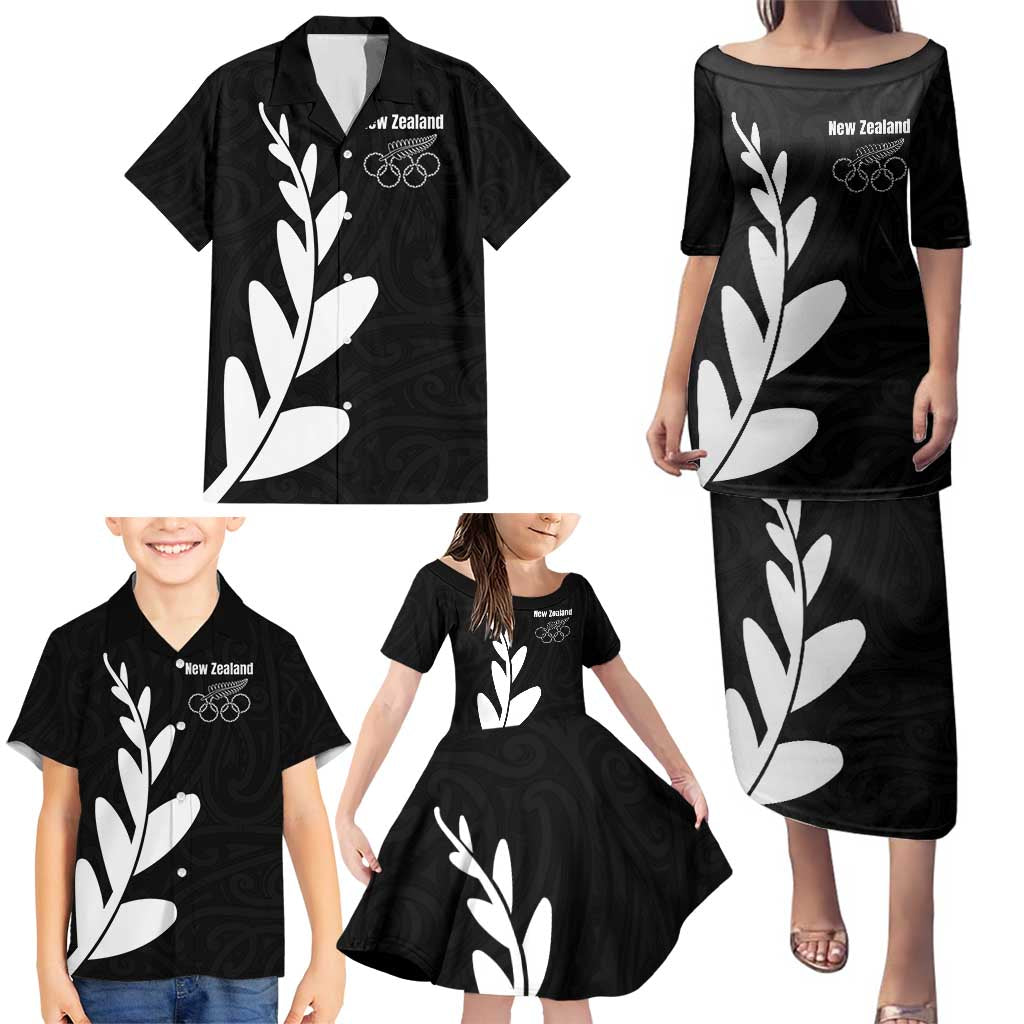 Personalised New Zealand Canoeing Special Jersey Family Matching Puletasi and Hawaiian Shirt