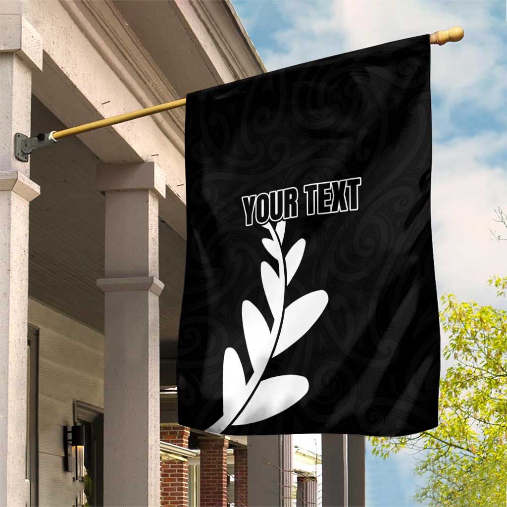 Personalised New Zealand Canoeing Special Jersey Garden Flag LT03 House Flag Black - Polynesian Pride