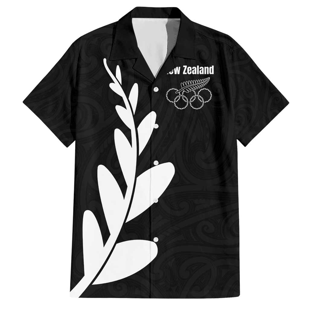 Personalised New Zealand Canoeing Special Jersey Hawaiian Shirt LT03 Black - Polynesian Pride