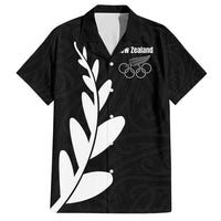 Personalised New Zealand Canoeing Special Jersey Hawaiian Shirt LT03 Black - Polynesian Pride