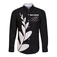 Personalised New Zealand Canoeing Special Jersey Long Sleeve Button Shirt