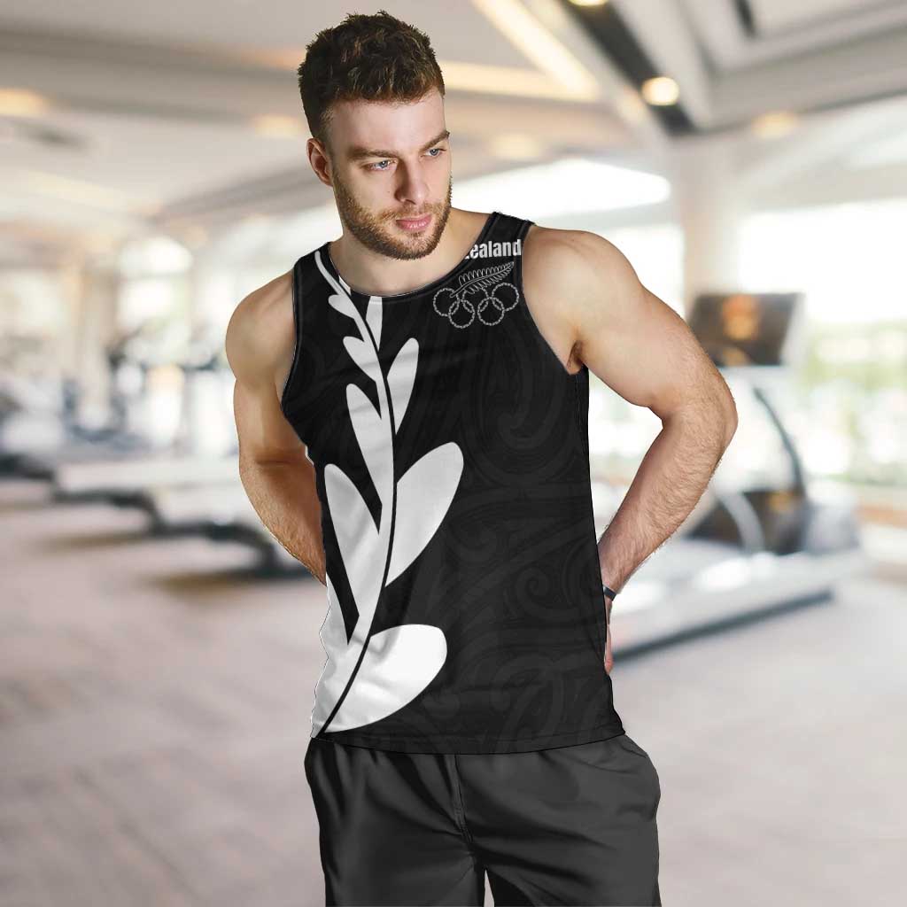 Personalised New Zealand Canoeing Special Jersey Men Tank Top LT03 Black - Polynesian Pride