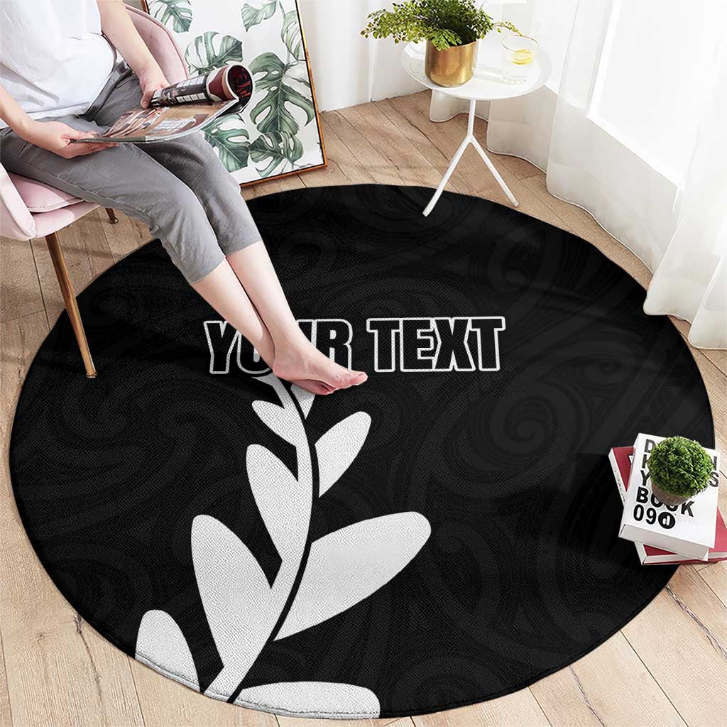 Personalised New Zealand Canoeing Special Jersey Round Carpet