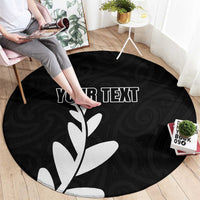 Personalised New Zealand Canoeing Special Jersey Round Carpet