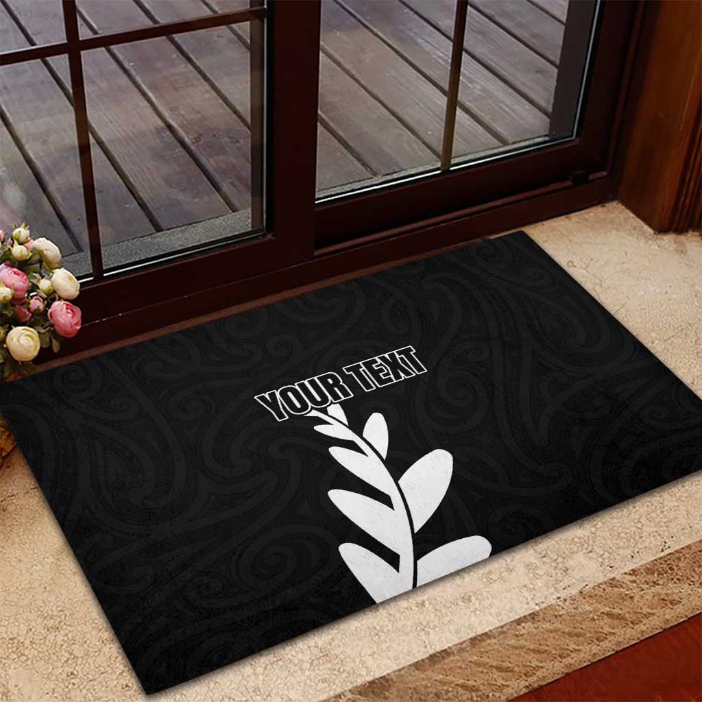Personalised New Zealand Canoeing Special Jersey Rubber Doormat LT03 - Polynesian Pride