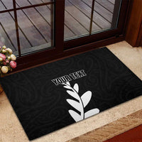Personalised New Zealand Canoeing Special Jersey Rubber Doormat LT03 - Polynesian Pride