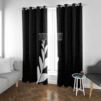 Personalised New Zealand Canoeing Special Jersey Window Curtain LT03 With Grommets Black - Polynesian Pride