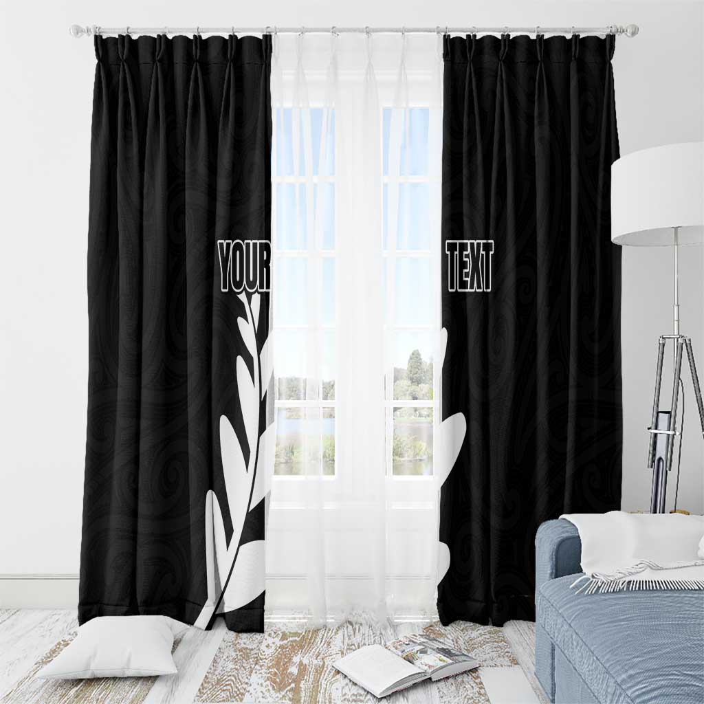 Personalised New Zealand Canoeing Special Jersey Window Curtain LT03 - Polynesian Pride