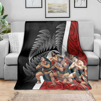 New Zealand Te Matatini Blanket Kapa Haka and Silver Fern - Maori Art Pattern LT03 - Polynesian Pride