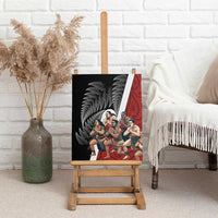 New Zealand Te Matatini Canvas Wall Art Kapa Haka and Silver Fern - Maori Art Pattern LT03 - Polynesian Pride