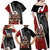 New Zealand Te Matatini Family Matching Off Shoulder Maxi Dress and Hawaiian Shirt Kapa Haka and Silver Fern - Maori Art Pattern