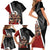 New Zealand Te Matatini Family Matching Short Sleeve Bodycon Dress and Hawaiian Shirt Kapa Haka and Silver Fern - Maori Art Pattern