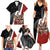 New Zealand Te Matatini Family Matching Summer Maxi Dress and Hawaiian Shirt Kapa Haka and Silver Fern - Maori Art Pattern