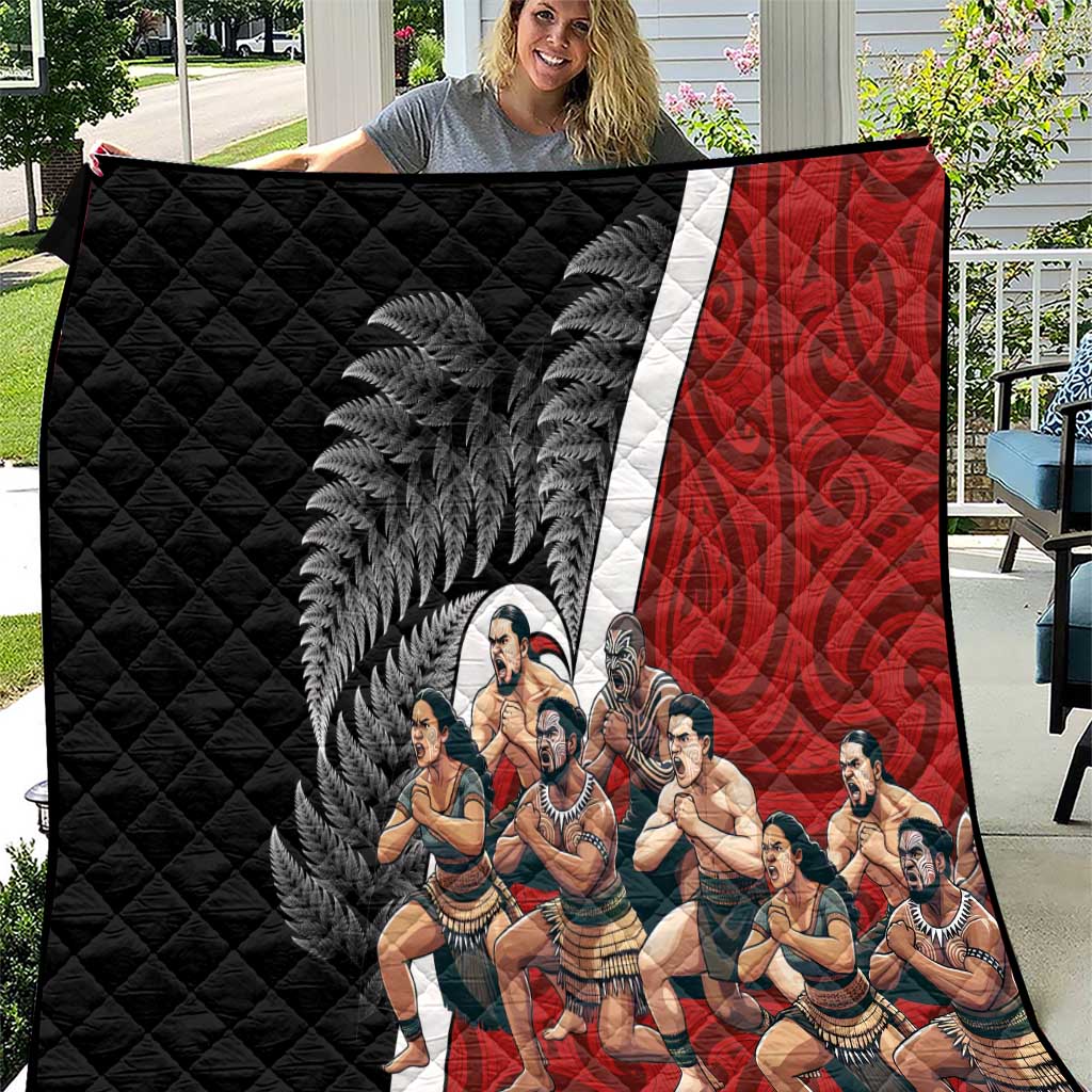 New Zealand Te Matatini Quilt Kapa Haka and Silver Fern - Maori Art Pattern