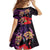 Pasifika Festival Family Matching Off The Shoulder Long Sleeve Dress and Hawaiian Shirt Plumeria Turtles with Hibiscus - Polynesian Art Tattoo Purple Color