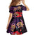 Pasifika Festival Family Matching Off Shoulder Maxi Dress and Hawaiian Shirt Plumeria Turtles with Hibiscus - Polynesian Art Tattoo Purple Color