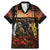 New Zealand and Australia ANZAC Day Family Matching Mermaid Dress and Hawaiian Shirt Kiwi Bird and Kangaroo Soldier LT03 Dad's Shirt - Short Sleeve Black - Polynesian Pride