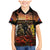 New Zealand and Australia ANZAC Day Family Matching Mermaid Dress and Hawaiian Shirt Kiwi Bird and Kangaroo Soldier LT03 Son's Shirt Black - Polynesian Pride