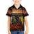 New Zealand and Australia ANZAC Day Family Matching Off Shoulder Short Dress and Hawaiian Shirt Kiwi Bird and Kangaroo Soldier LT03 Son's Shirt Black - Polynesian Pride