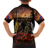 New Zealand and Australia ANZAC Day Hawaiian Shirt Kiwi Bird and Kangaroo Soldier LT03 - Polynesian Pride