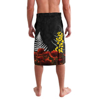 New Zealand and Australia ANZAC Day Lavalava Kiwi Bird and Kangaroo Soldier LT03 - Polynesian Pride