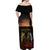 New Zealand and Australia ANZAC Day Off Shoulder Maxi Dress Kiwi Bird and Kangaroo Soldier LT03 - Polynesian Pride