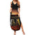 New Zealand and Australia ANZAC Day Summer Maxi Dress Kiwi Bird and Kangaroo Soldier LT03 Women Black - Polynesian Pride