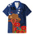 Cook Island ANZAC Day Family Matching Mermaid Dress and Hawaiian Shirt Soldier Paying Respect We Shall Remember Them LT03 Dad's Shirt - Short Sleeve Blue - Polynesian Pride