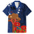 Cook Island ANZAC Day Hawaiian Shirt Soldier Paying Respect We Shall Remember Them LT03 Blue - Polynesian Pride